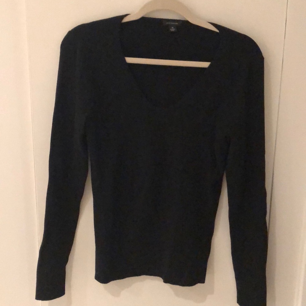 Black v-neck Ann Taylor sweater